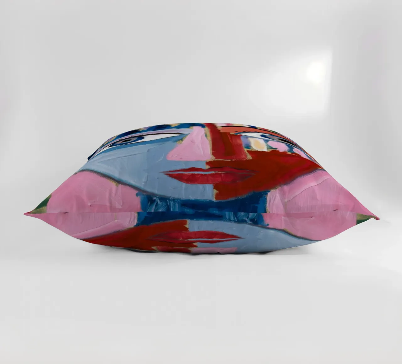 Dynamic Abstract Character decorative cushion by Lunar Templar