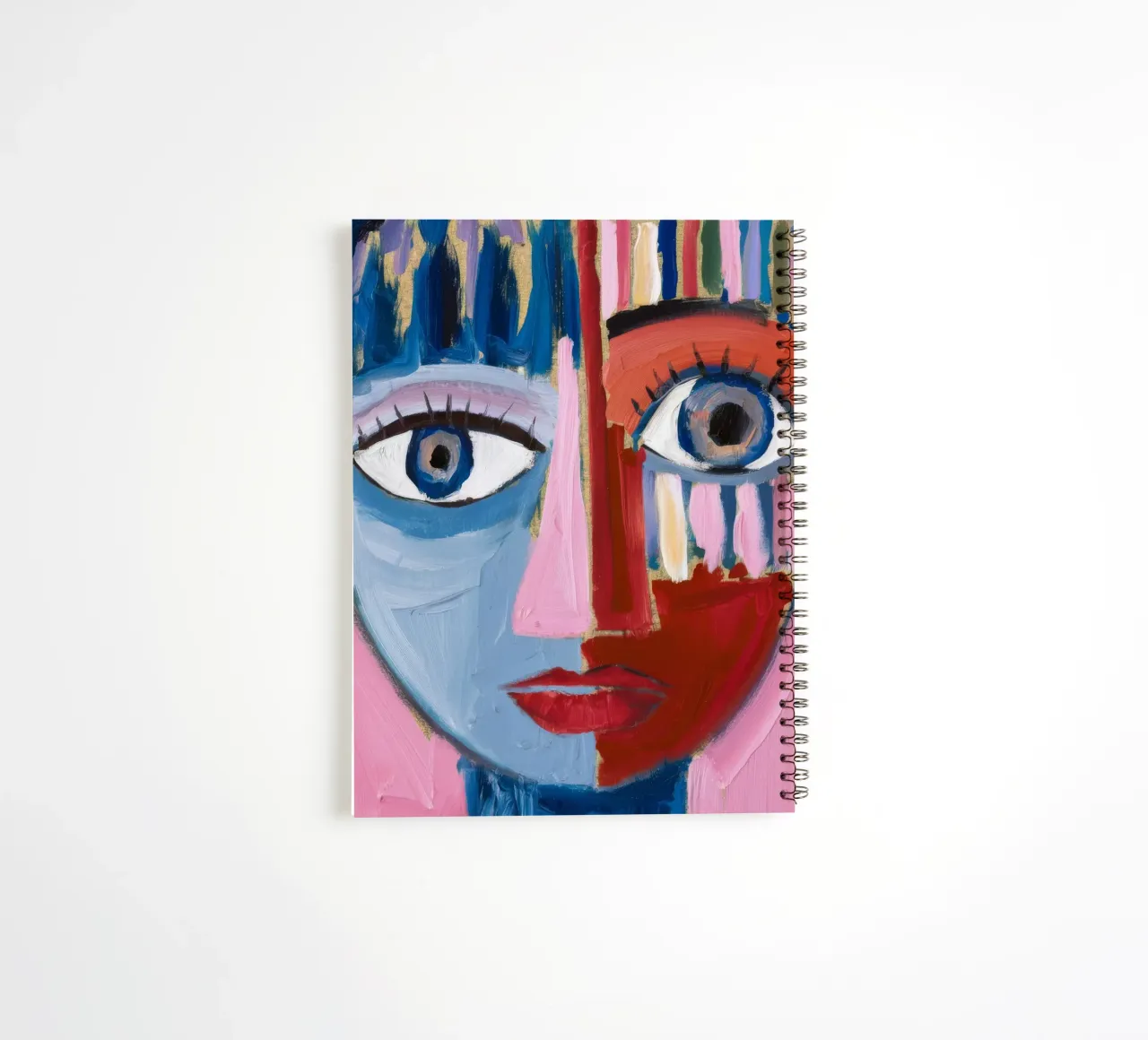 Dynamic Abstract Character spiral notebook by Lunar Templar