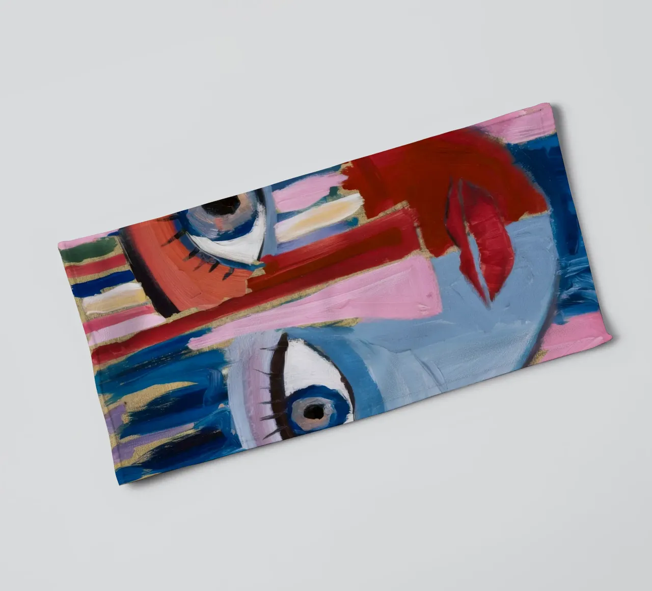 Dynamic Abstract Character towel by Lunar Templar