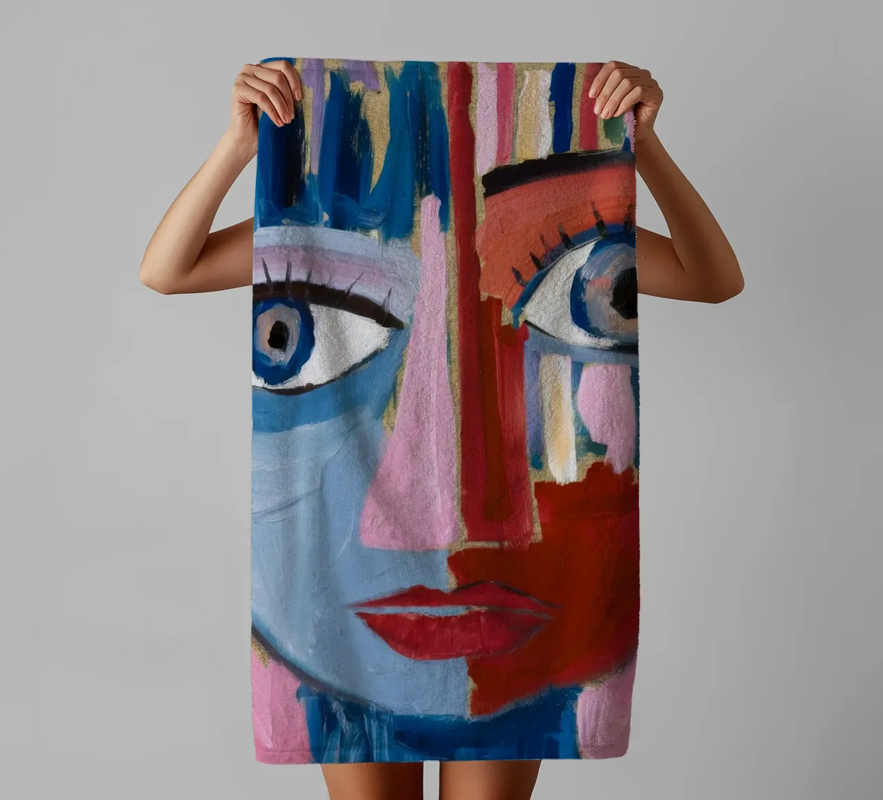 Dynamic Abstract Character towel by Lunar Templar