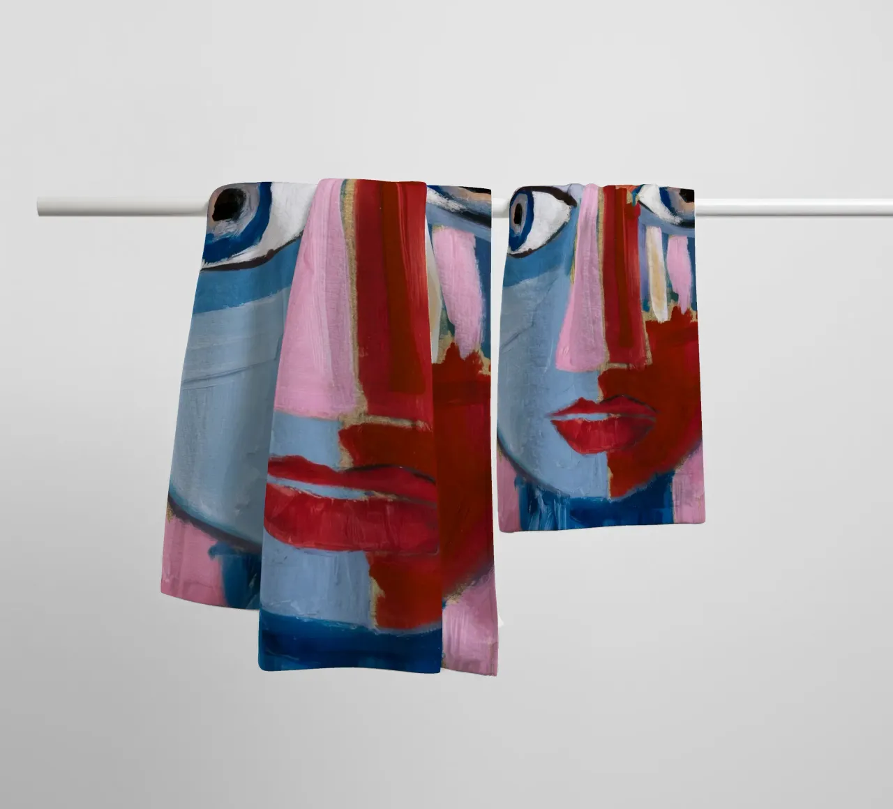 Dynamic Abstract Character towel by Lunar Templar