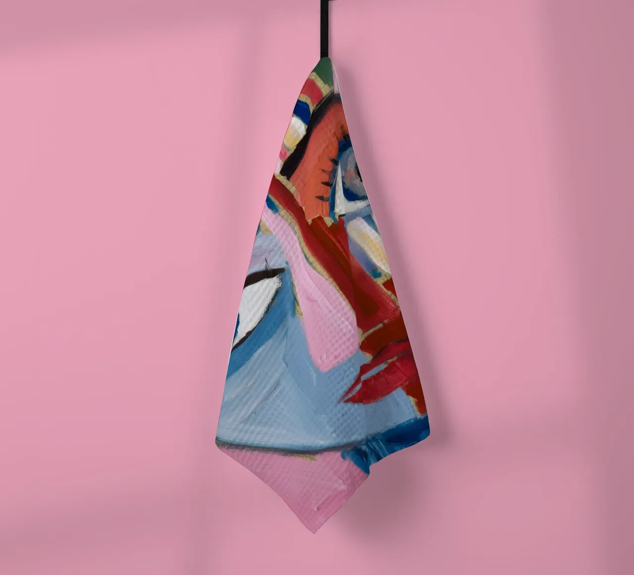 Dynamic Abstract Character tea towel by Lunar Templar