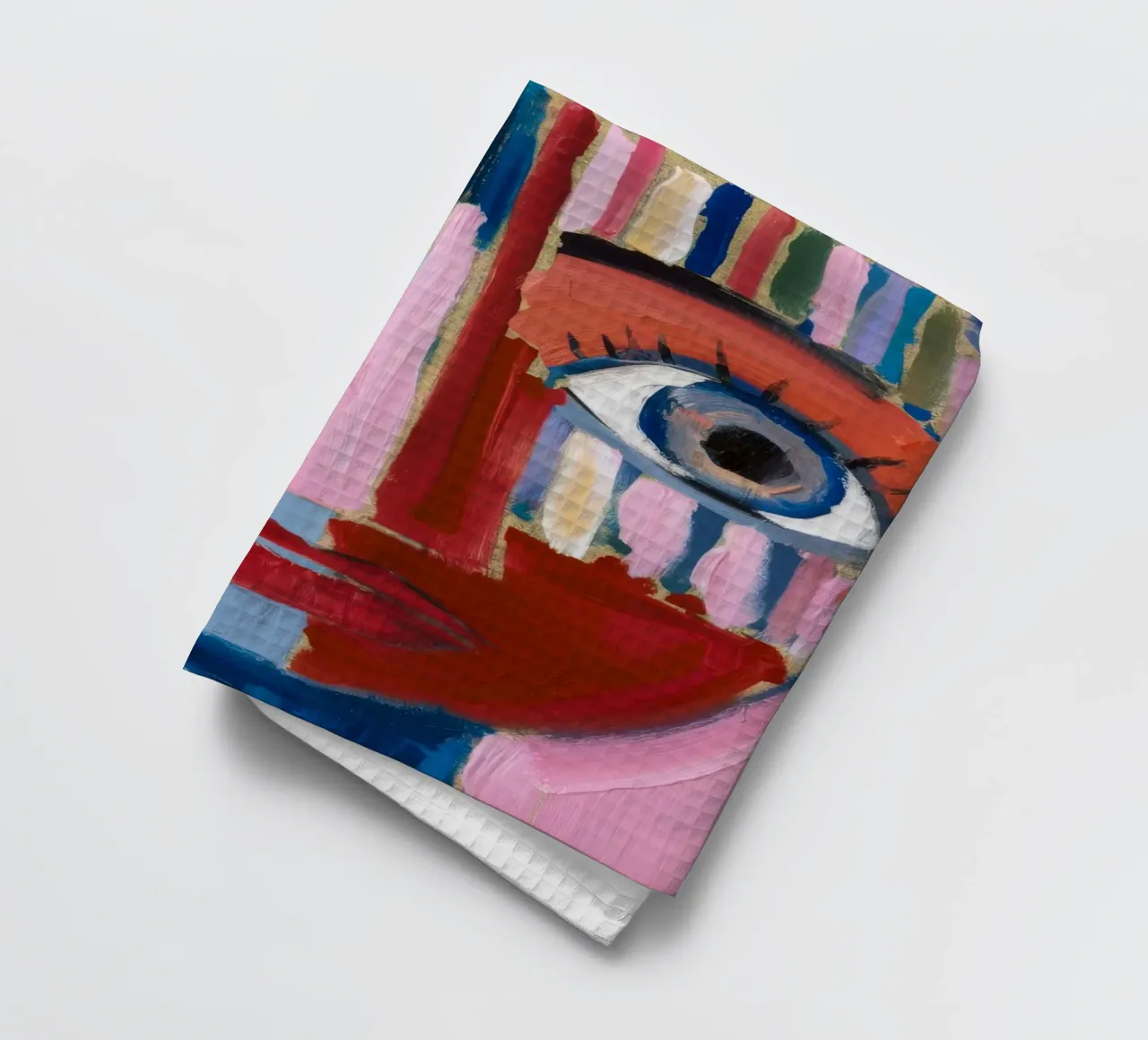 Dynamic Abstract Character tea towel by Lunar Templar