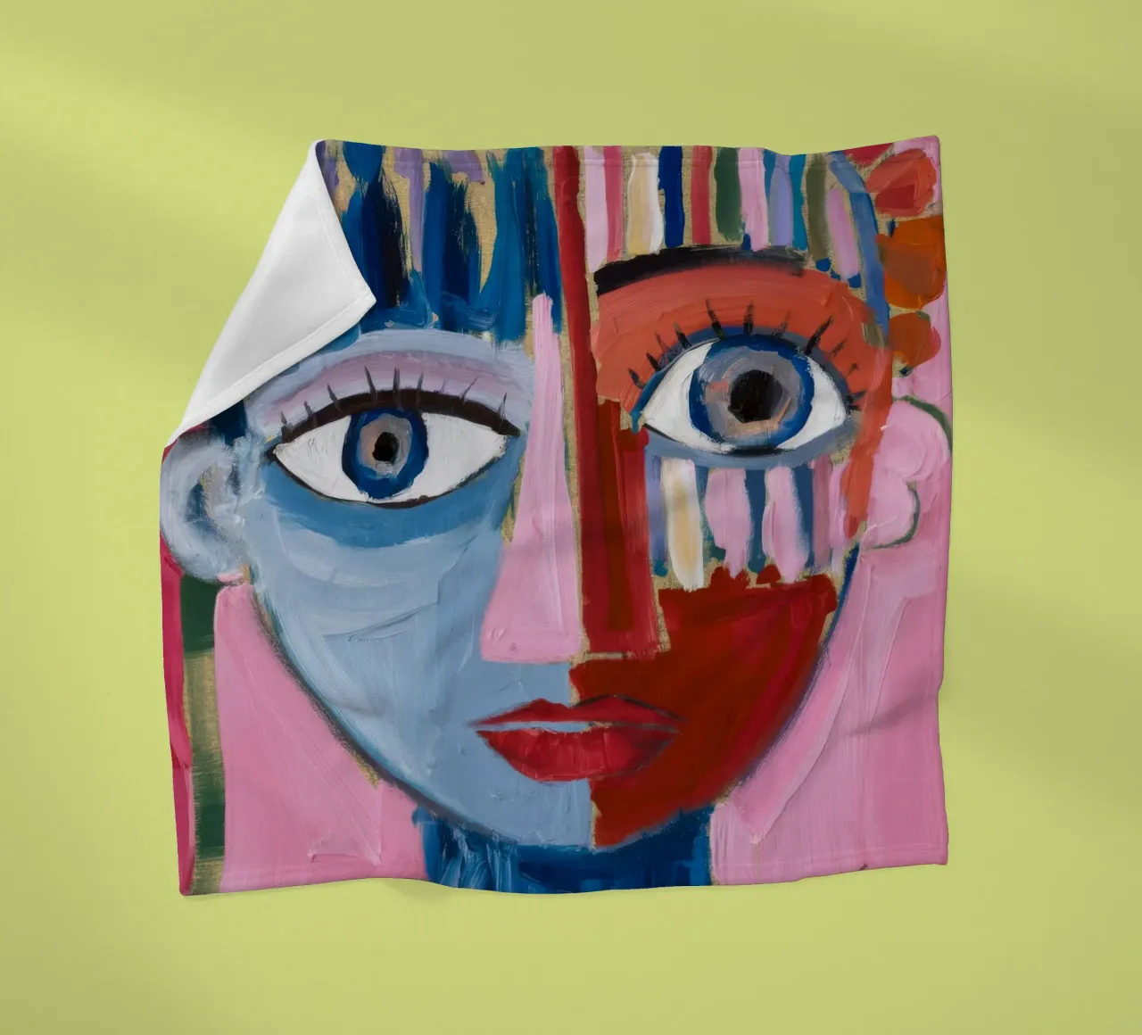 Dynamic Abstract Character fleece blanket by Lunar Templar