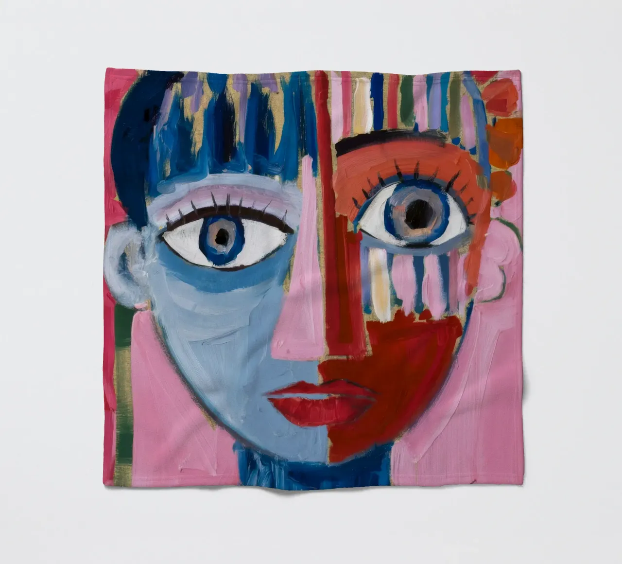 Dynamic Abstract Character fleece blanket by Lunar Templar