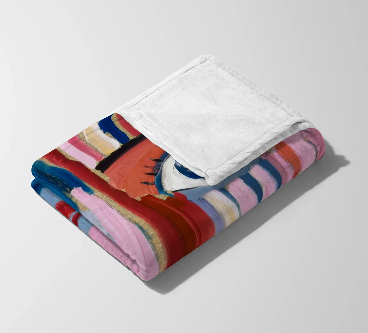 Dynamic Abstract Character fleece blanket by Lunar Templar