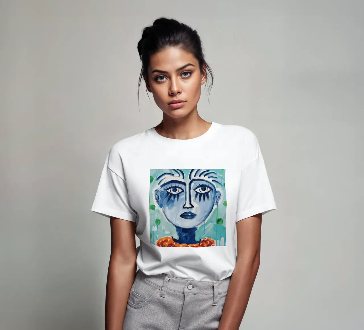 Ritratto geometrico in grassetto t-shirt da Lunar Templar