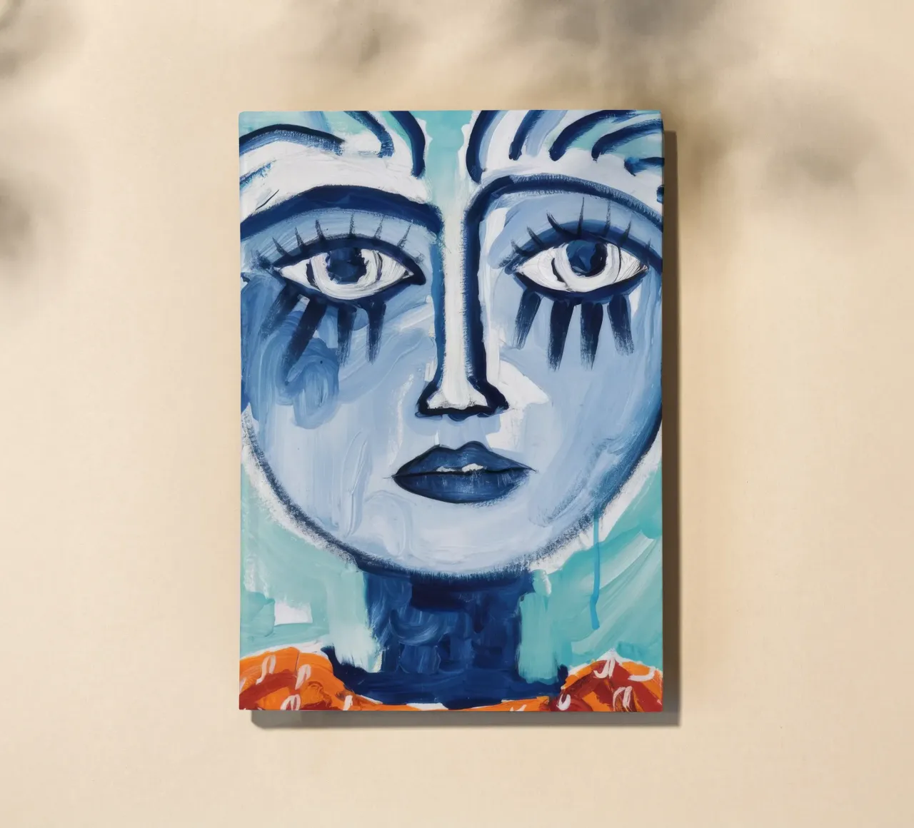 Bold Geometric Portrait notebook by Lunar Templar