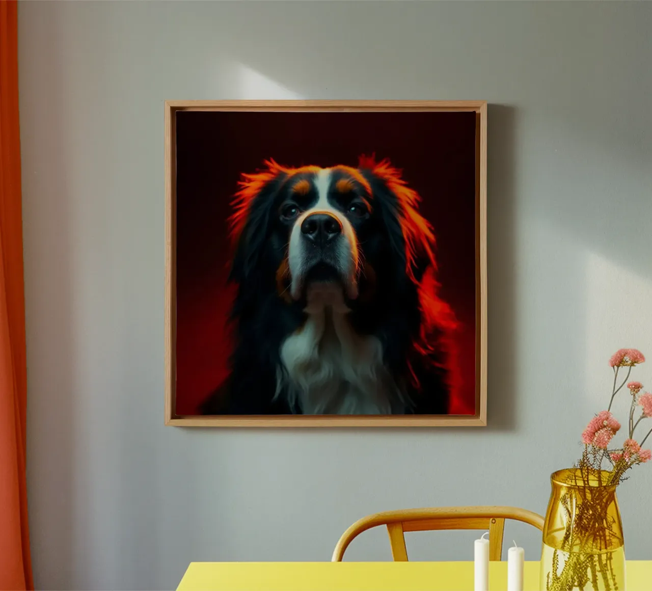 Prachtige Berner Sennenhond #156 canvas met Baklijst van Yumis.Beargang.and.Me