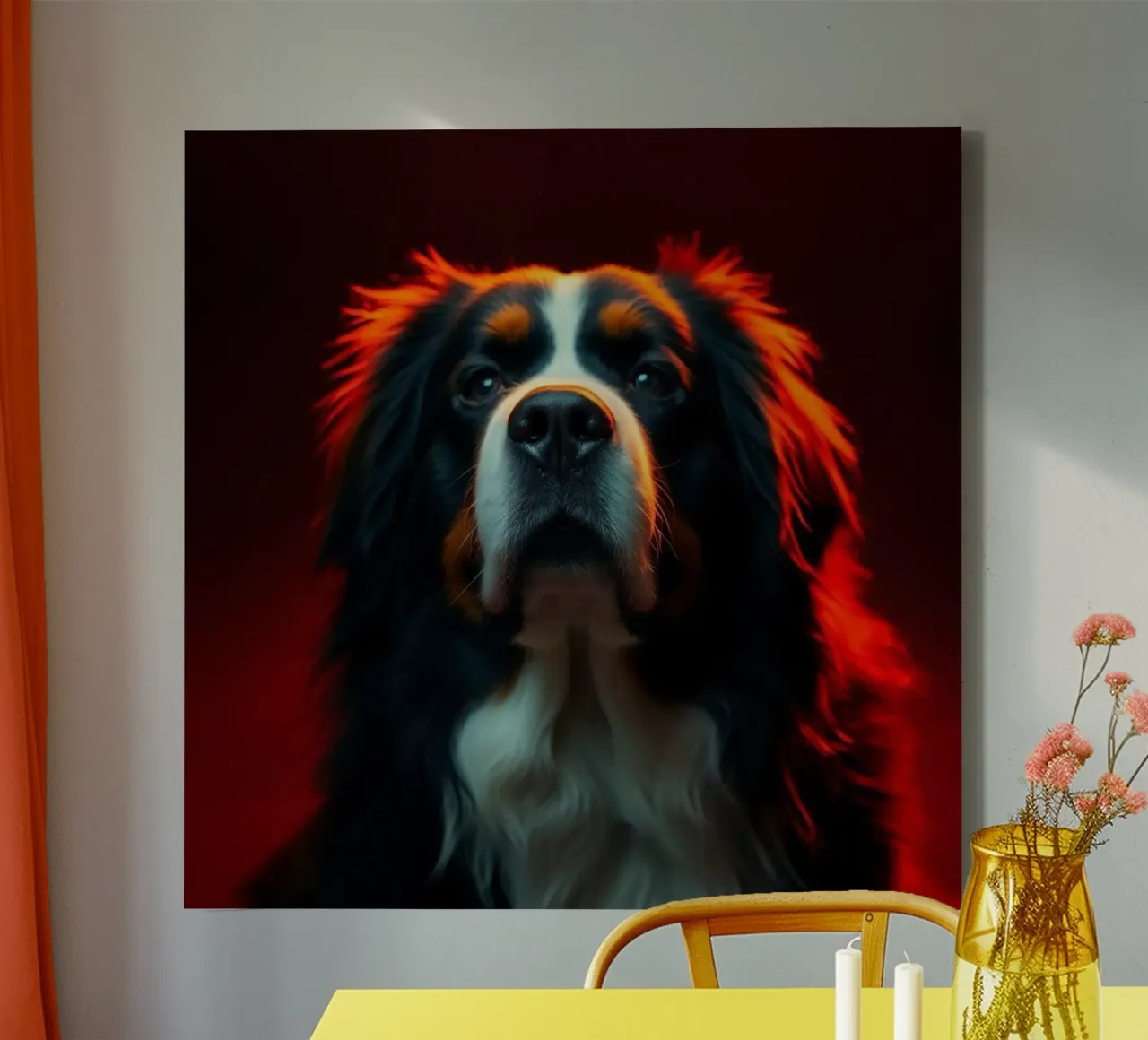 Prachtige Berner Sennenhond #156 canvas met Baklijst van Yumis.Beargang.and.Me