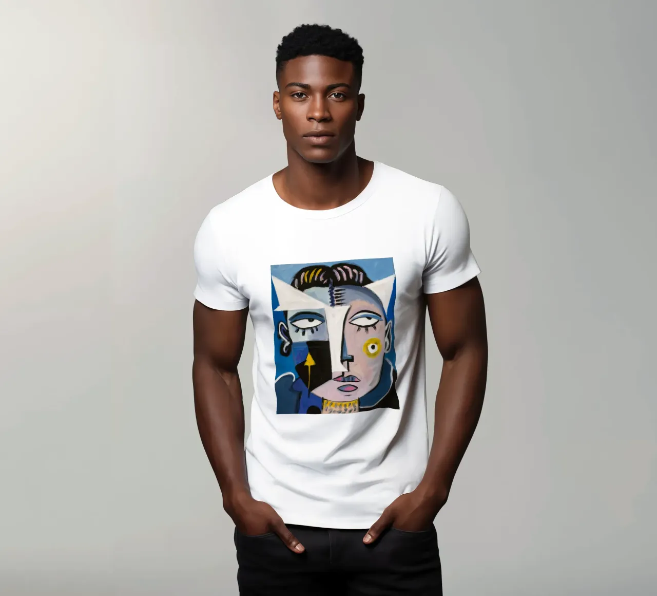Vibrant Abstract Character t-shirt by Lunar Templar