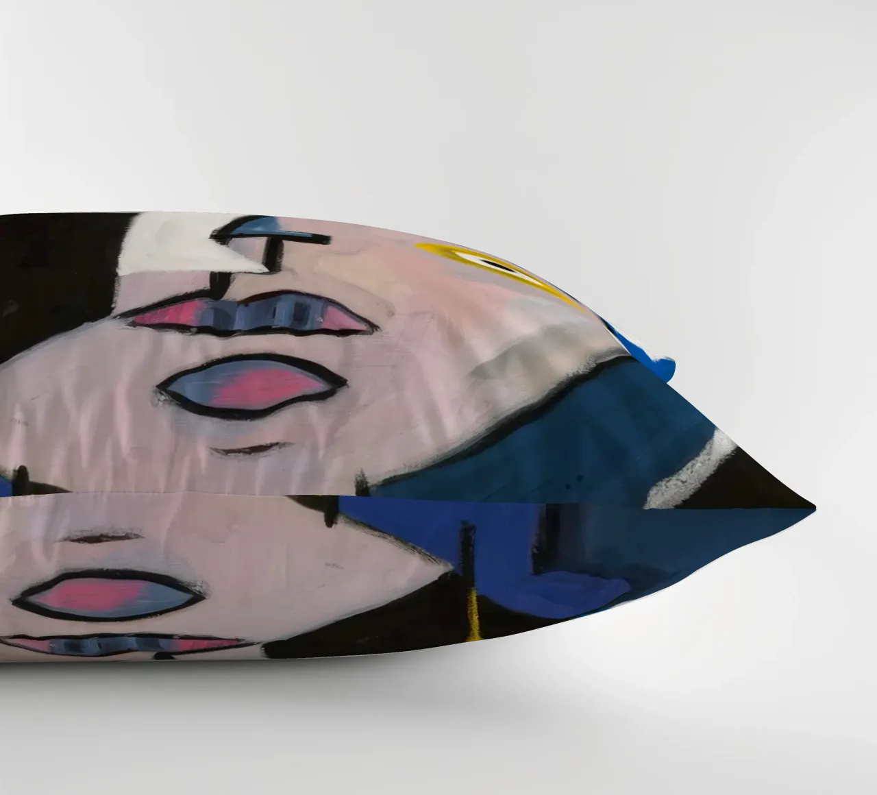 Vibrant Abstract Character decorative cushion by Lunar Templar