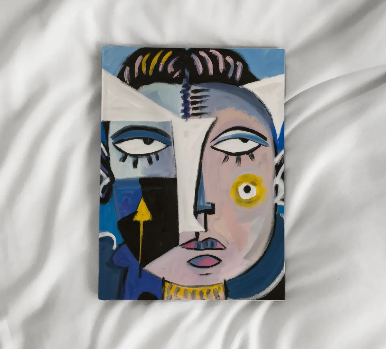 Vibrant Abstract Character notebook by Lunar Templar