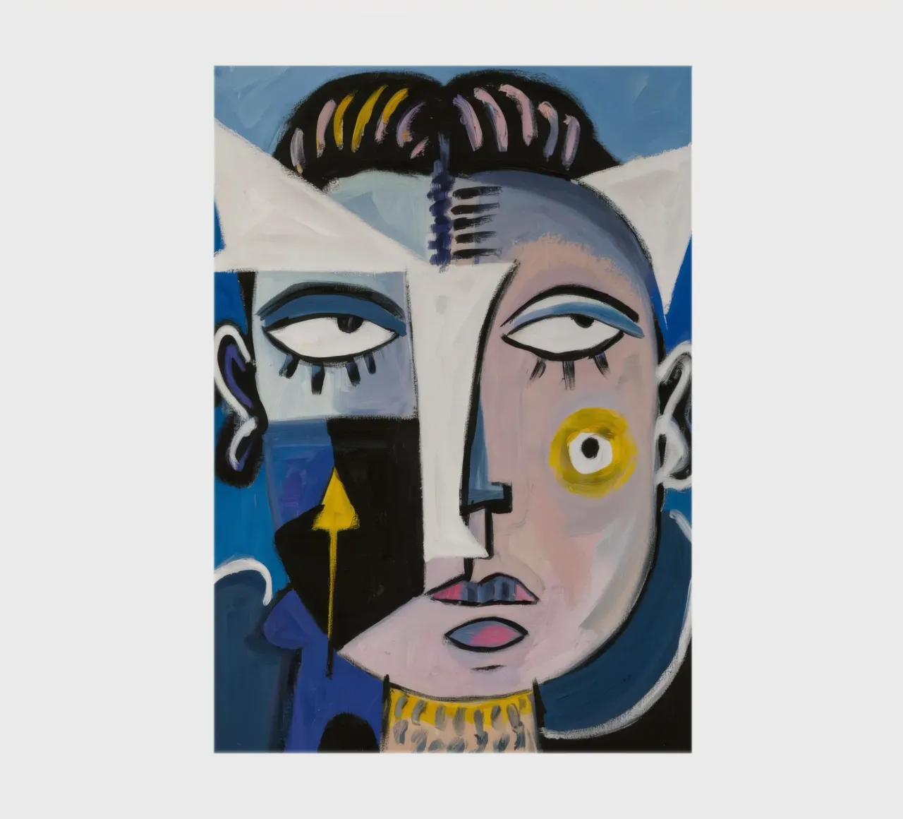 Vibrant Abstract Character notebook by Lunar Templar