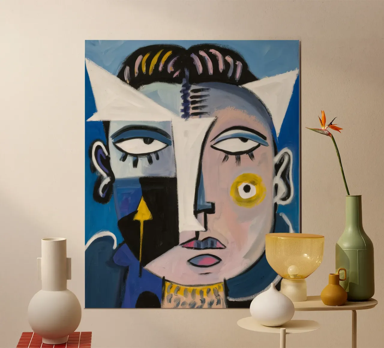 Levendig abstract karakter hahnemühle van Lunar Templar