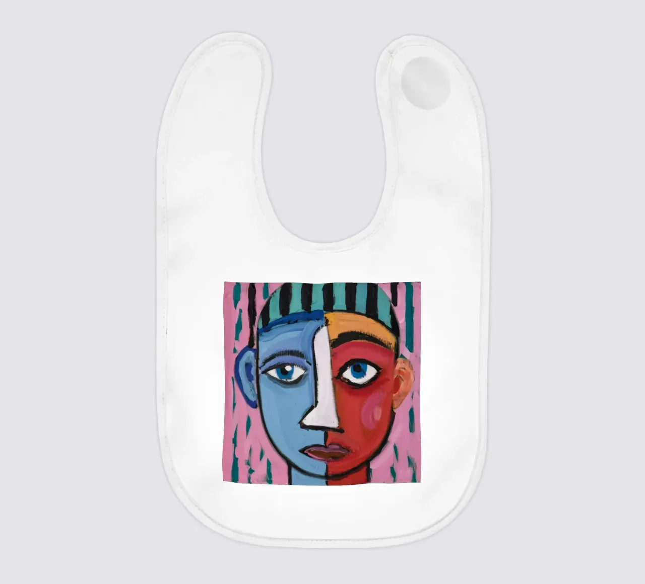 Surreal Abstract Vision baby bib by Lunar Templar