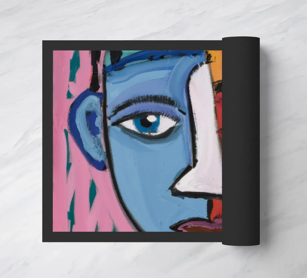 Surreal Abstract Vision doormat by Lunar Templar
