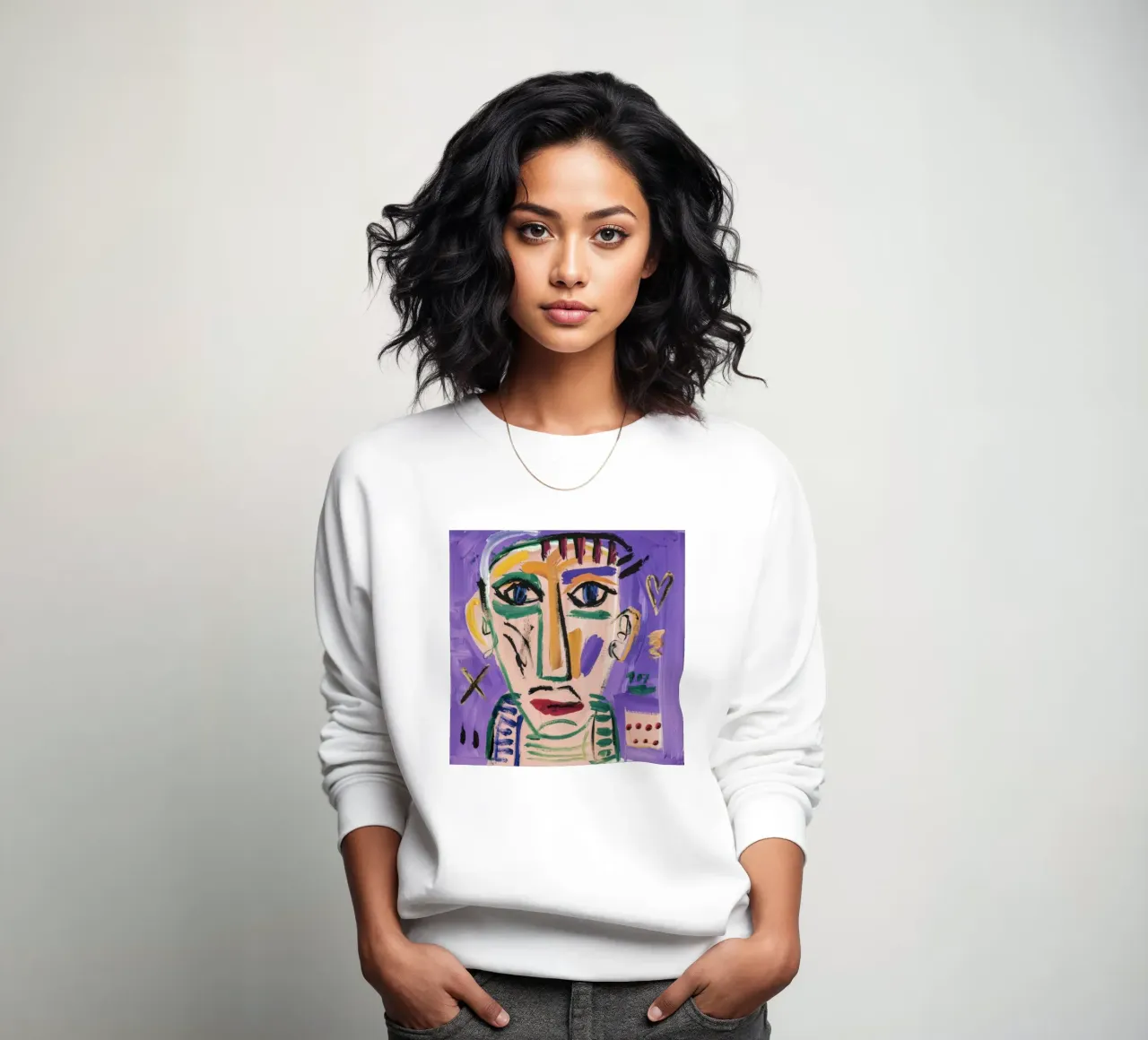Abstract Portrait Masterpiece sweatshirt by Lunar Templar