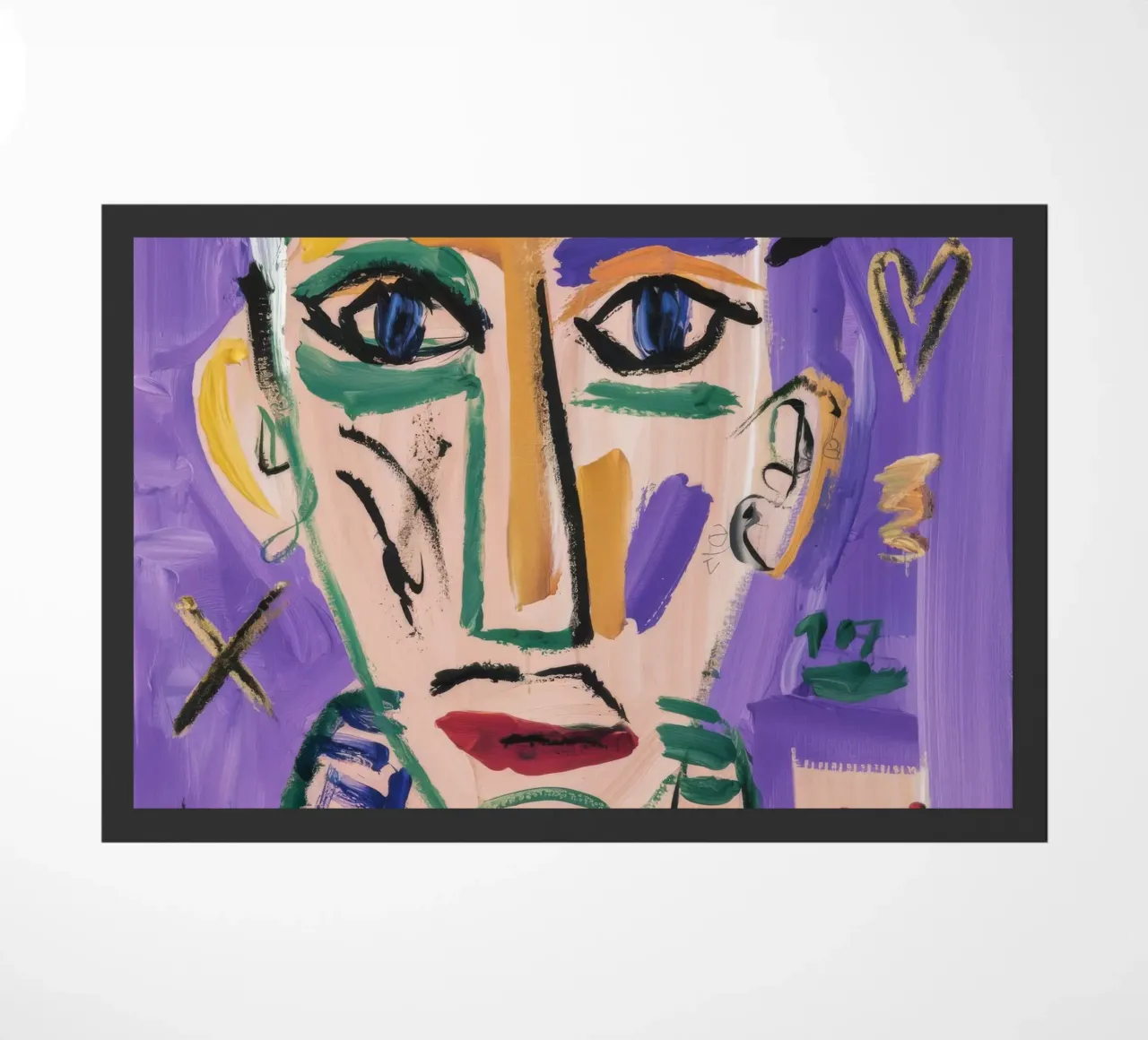 Abstract Portrait Masterpiece doormat by Lunar Templar