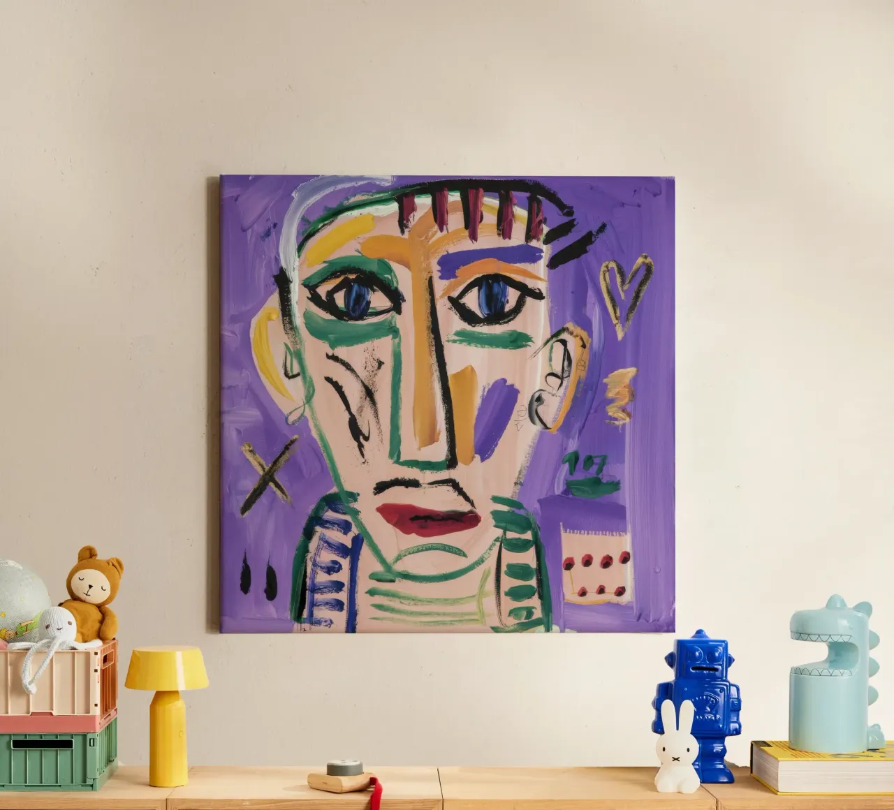Abstract Portrait Masterpiece canvas by Lunar Templar