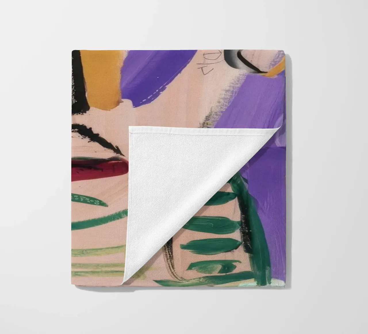 Abstract Portrait Masterpiece beach towel by Lunar Templar