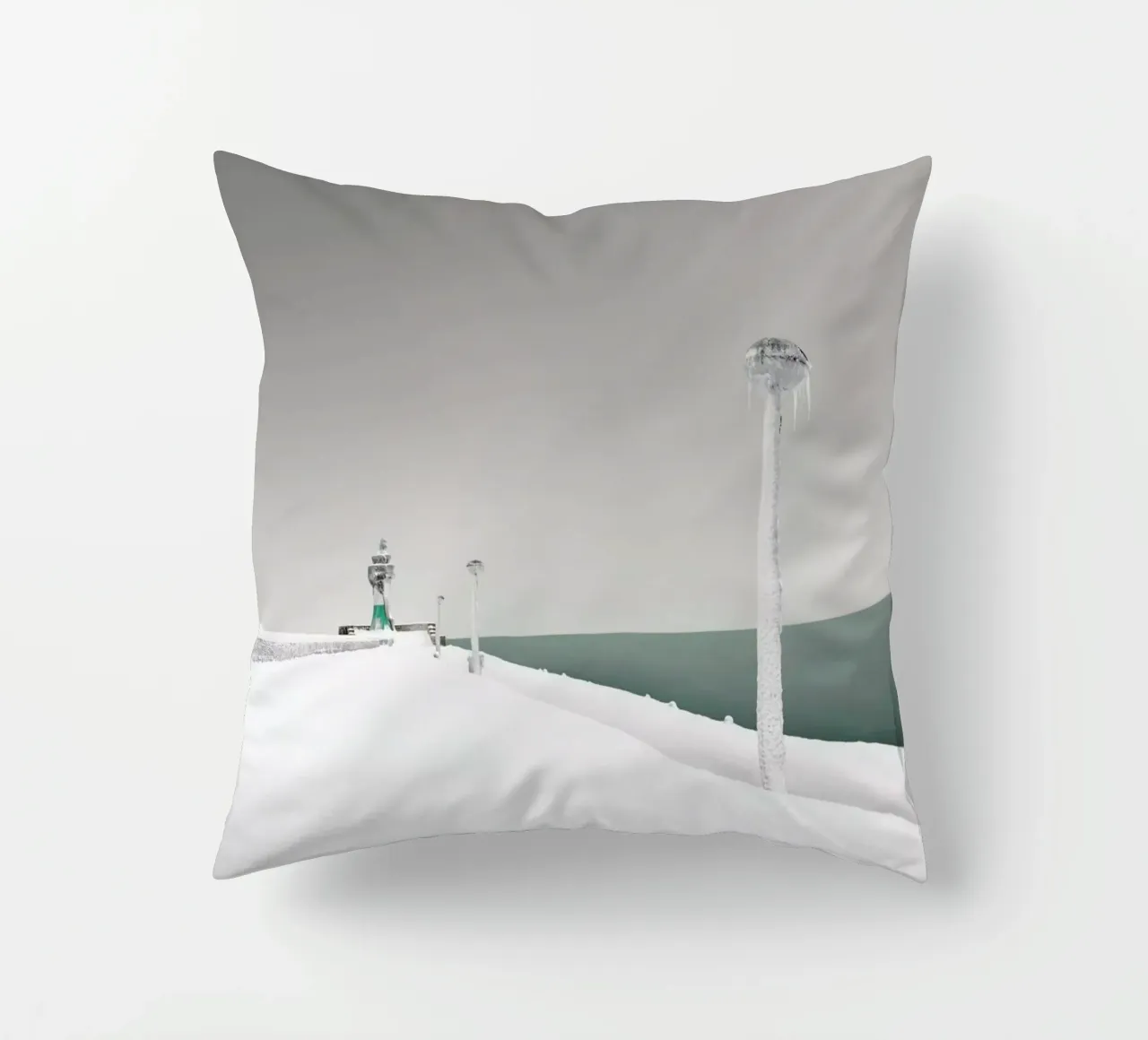 Ostmolenfeuer Sassnitz | Rügen 2021 decorative cushion by Håggard Photography | Ronny Behnert