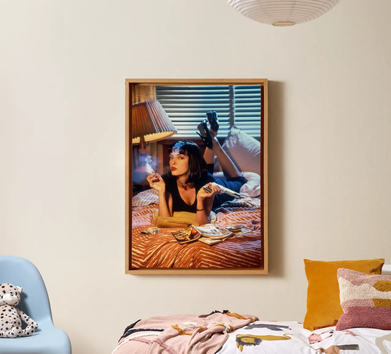 Pulp Fiction tela con Cornice a cassetta da 🎁 ARTVI-SHOP