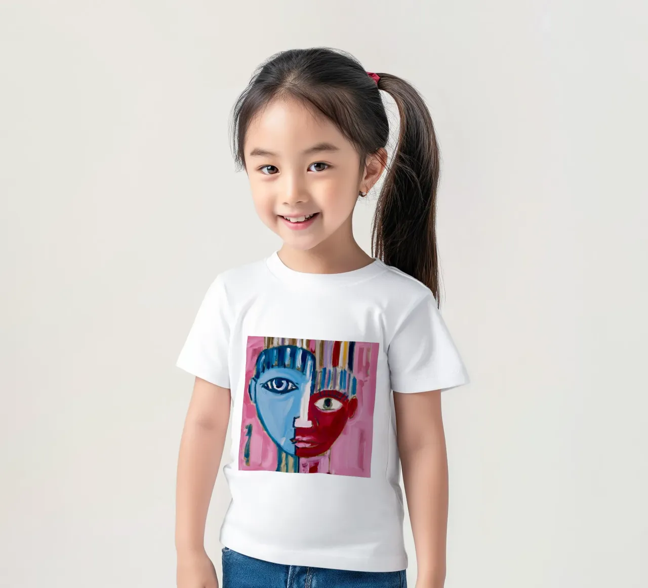 Vibrant Face Harmony t-shirt enfant de Lunar Templar