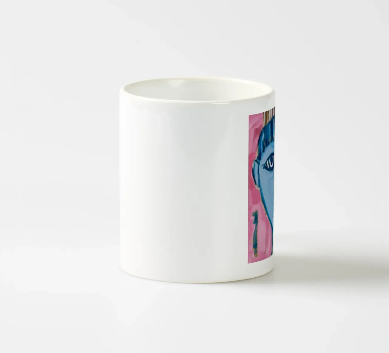 Vibrant Face Harmony ceramic mug by Lunar Templar