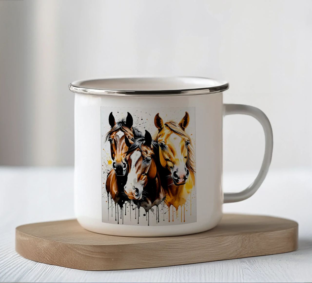 Trio tazza in smalto da kosinsart.gallery