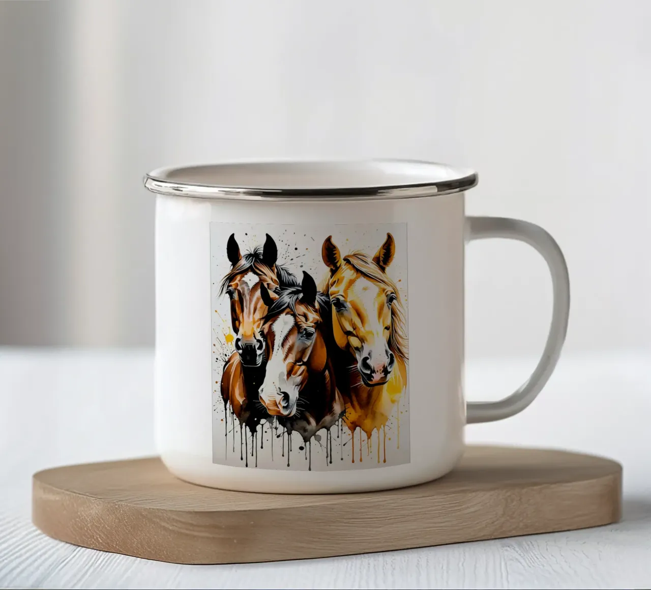 Trio tazza in smalto da kosinsart.gallery