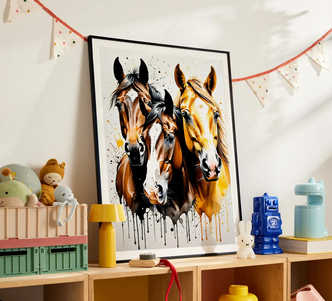 Trio poster con telaio in alluminio da kosinsart.gallery