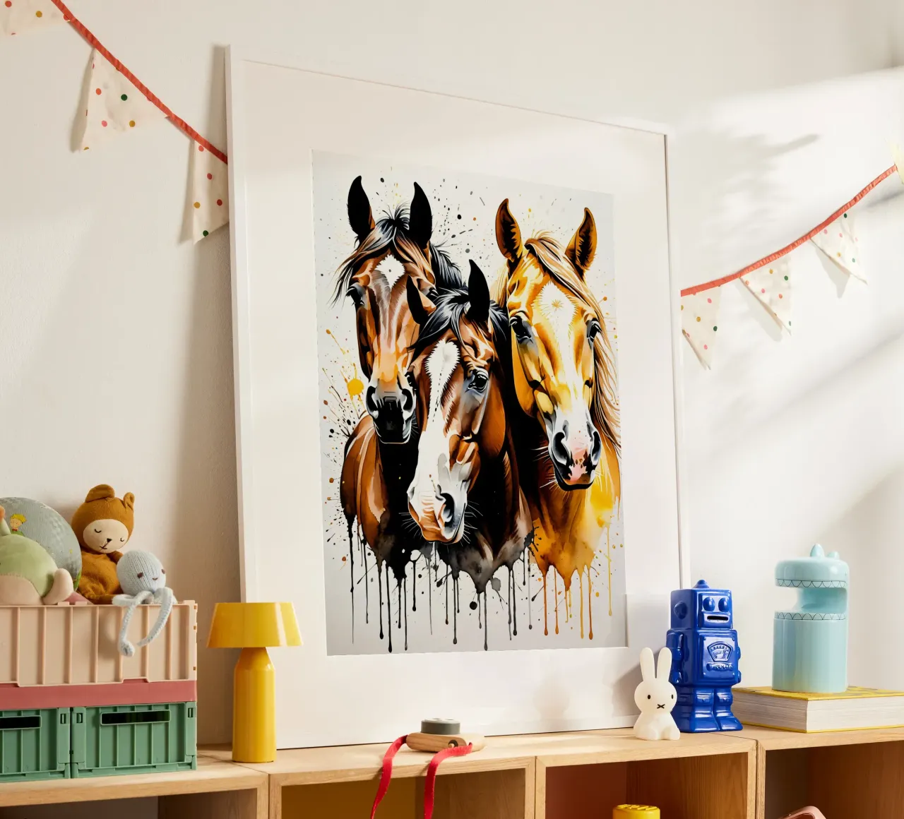 Trio poster con telaio in alluminio da kosinsart.gallery