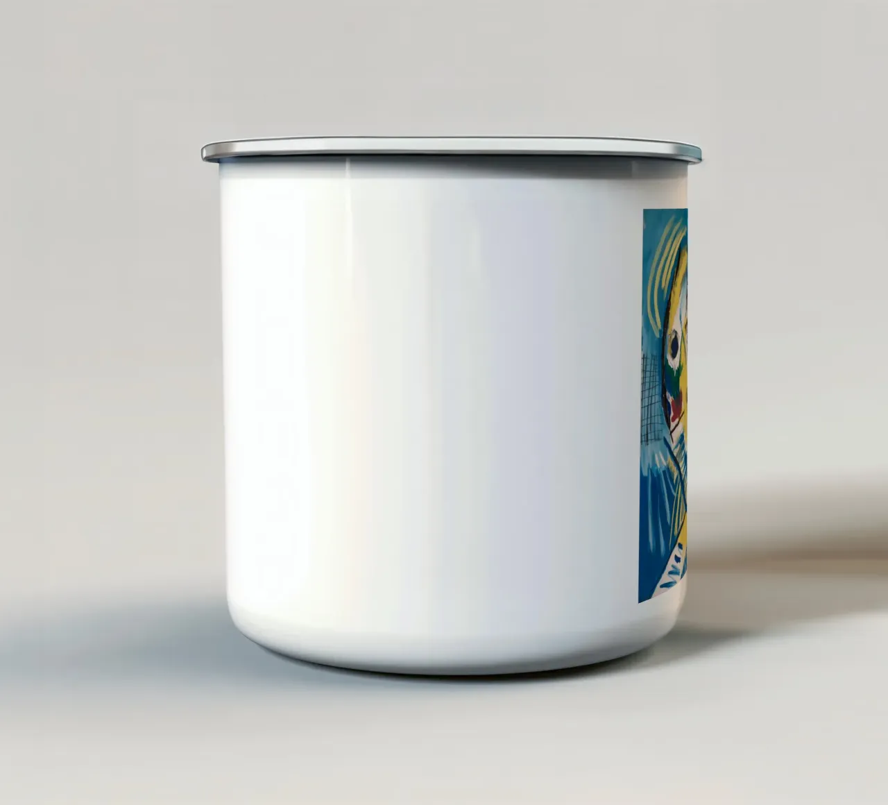 Visione astratta colorata tazza in smalto da Lunar Templar