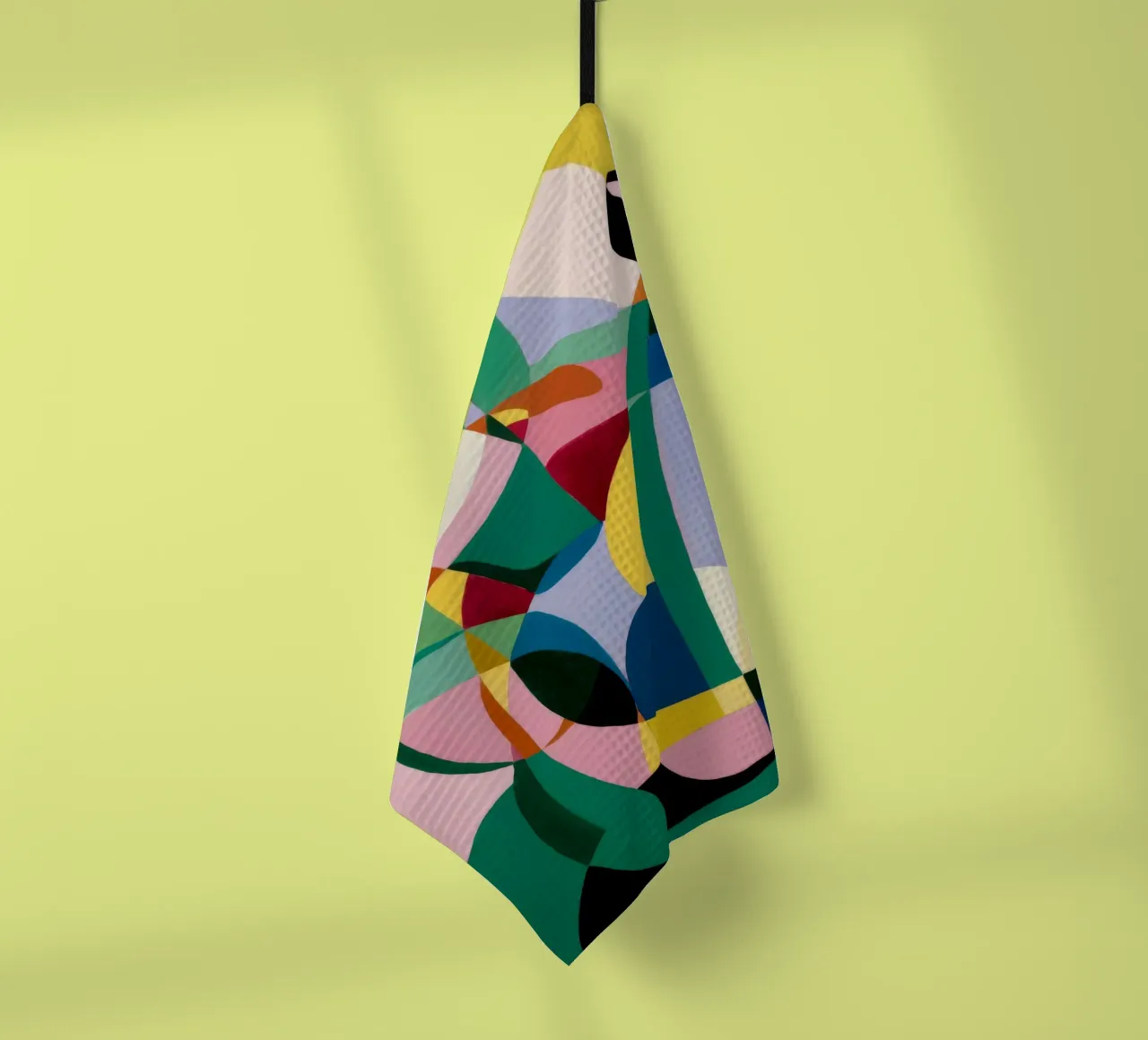 Dynamic Color Symphony tea towel by Lunar Templar
