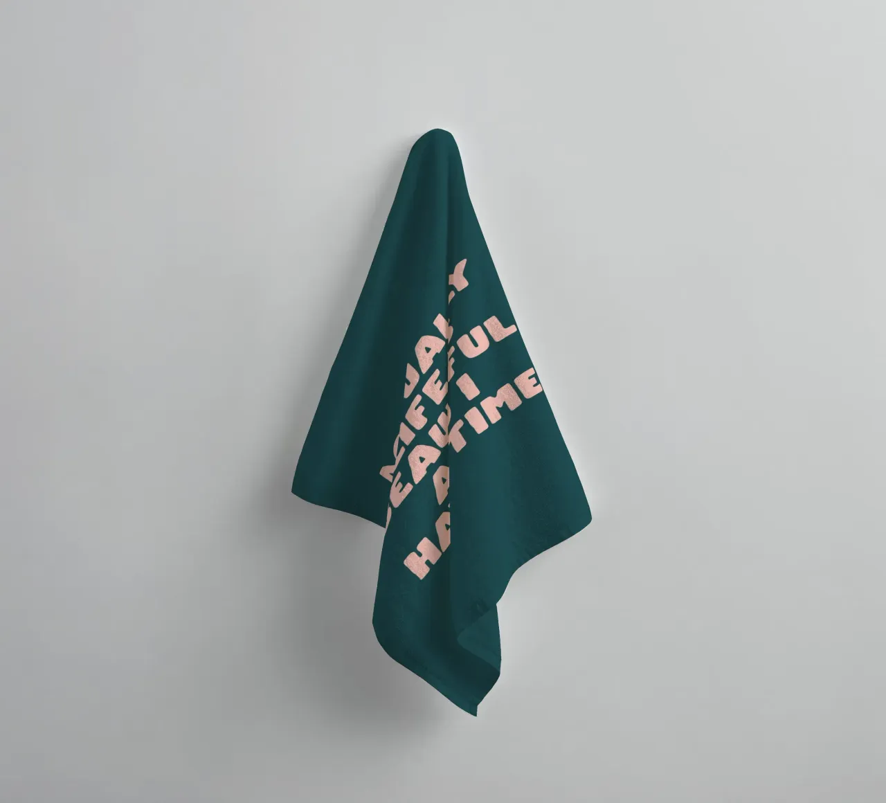 Actually Life is Beautiful and I Have Time Typography Print towel by THE MOTIVATED TYPE