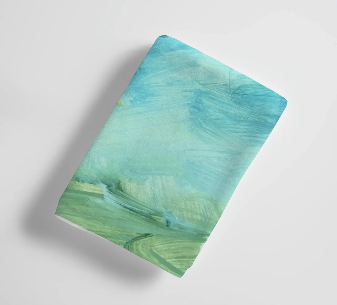 bluegreen brushstrokes asciugamano da bagno da IRIS LEHNHARDT FINE ART