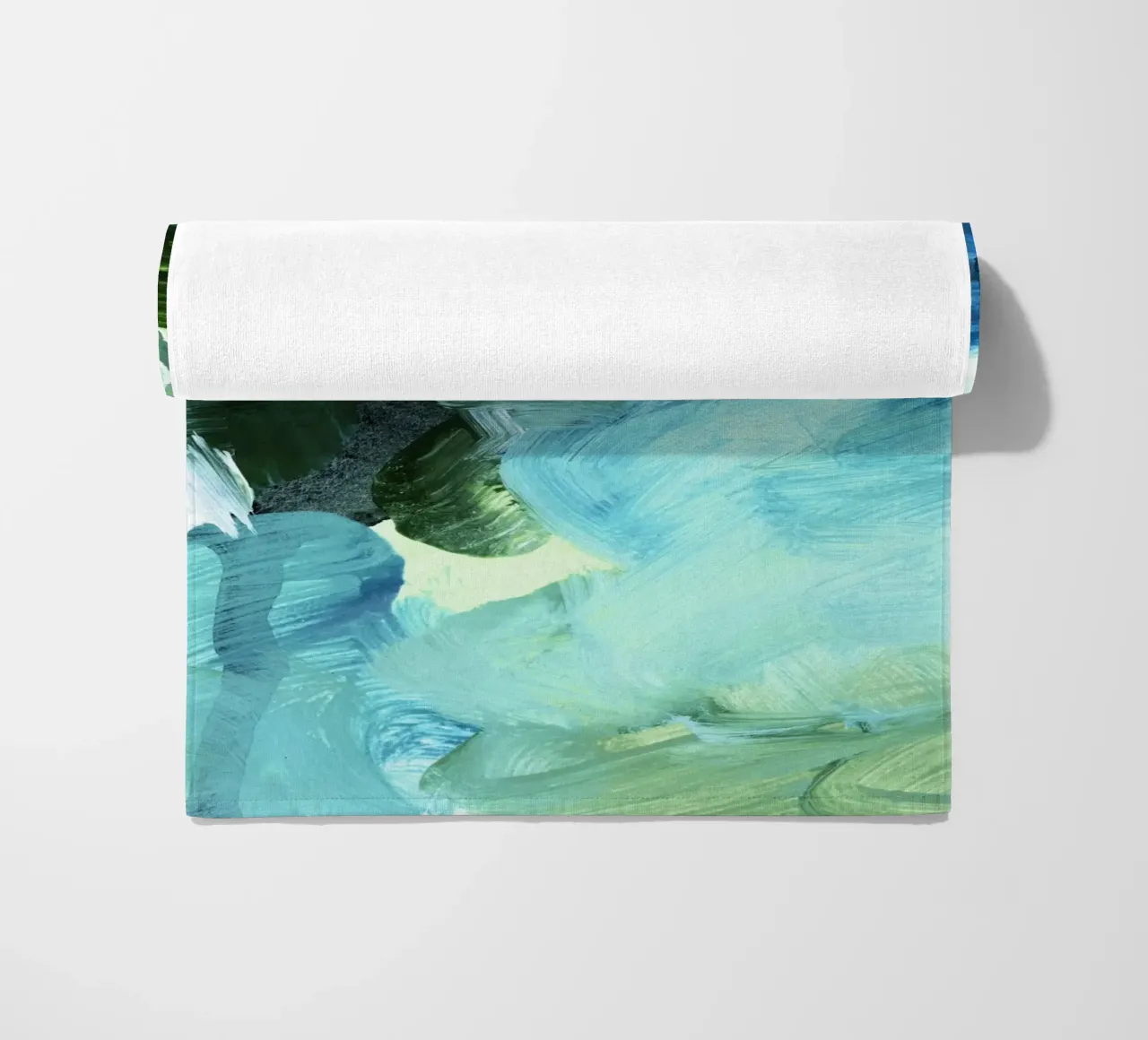 bluegreen brushstrokes telo mare da IRIS LEHNHARDT FINE ART