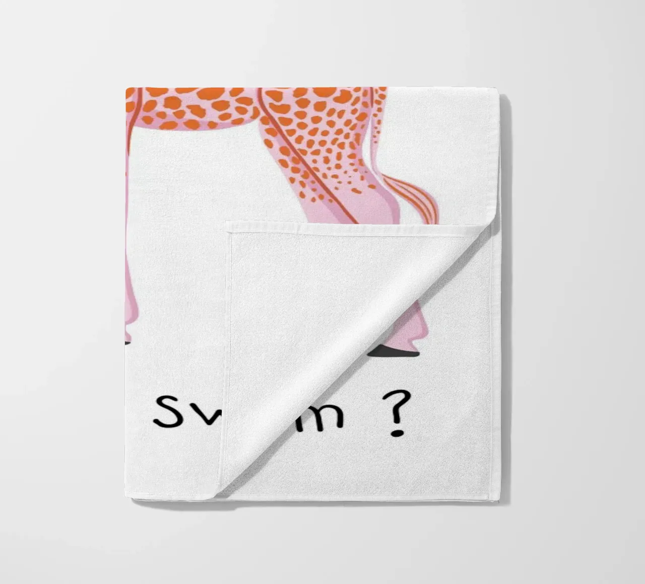 Wanna swim? Giraffe with float telo mare da Vivdesign