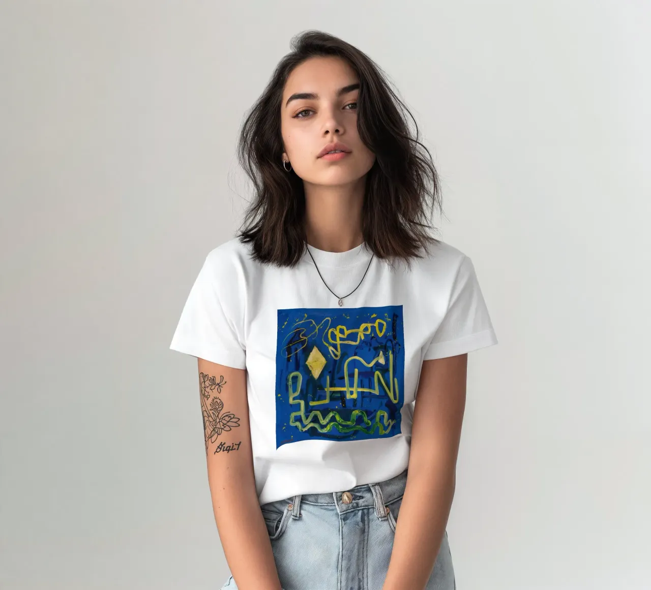 Linee astratte vibranti t-shirt da Lunar Templar