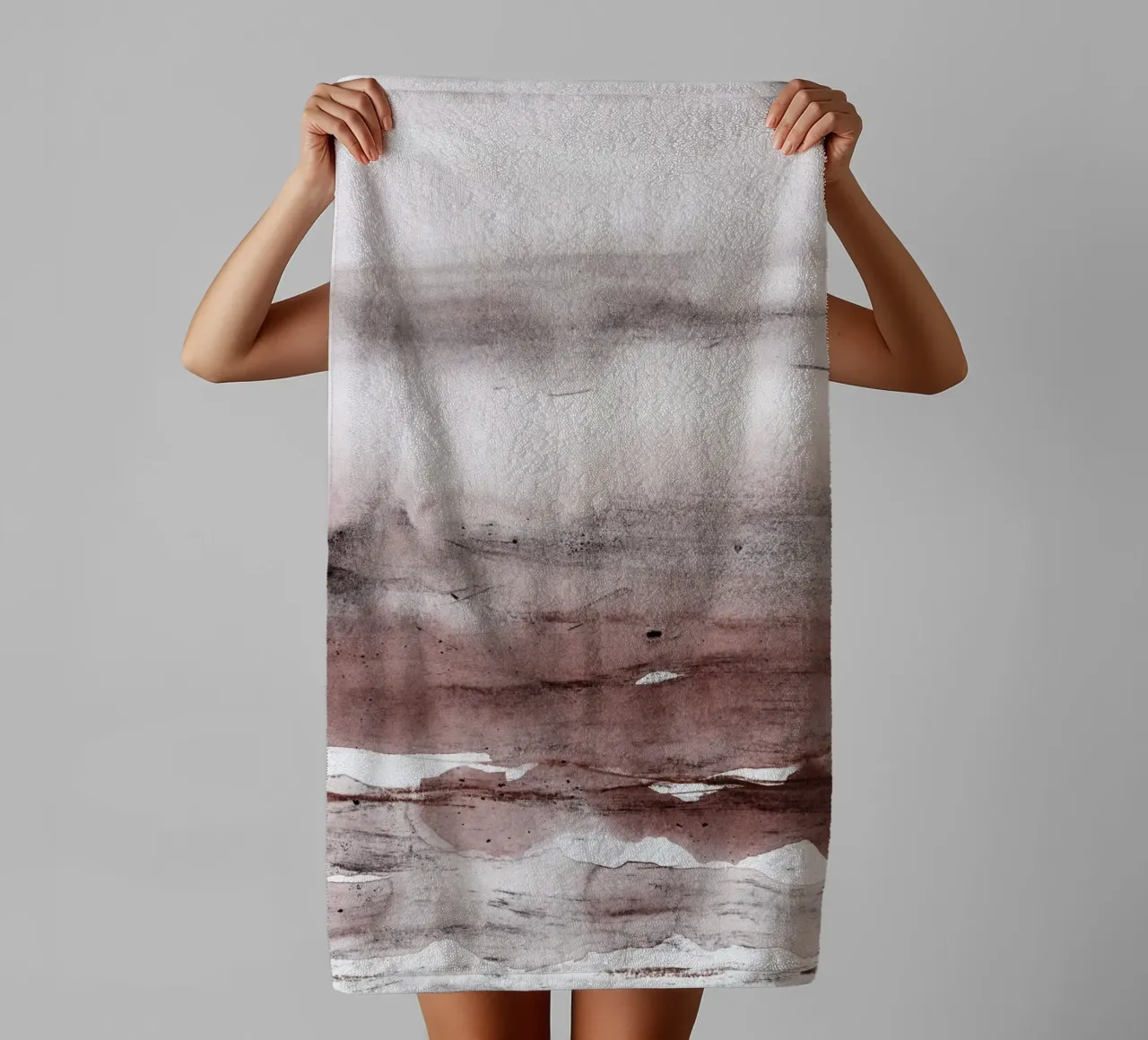 dissolving badhanddoek van IRIS LEHNHARDT FINE ART