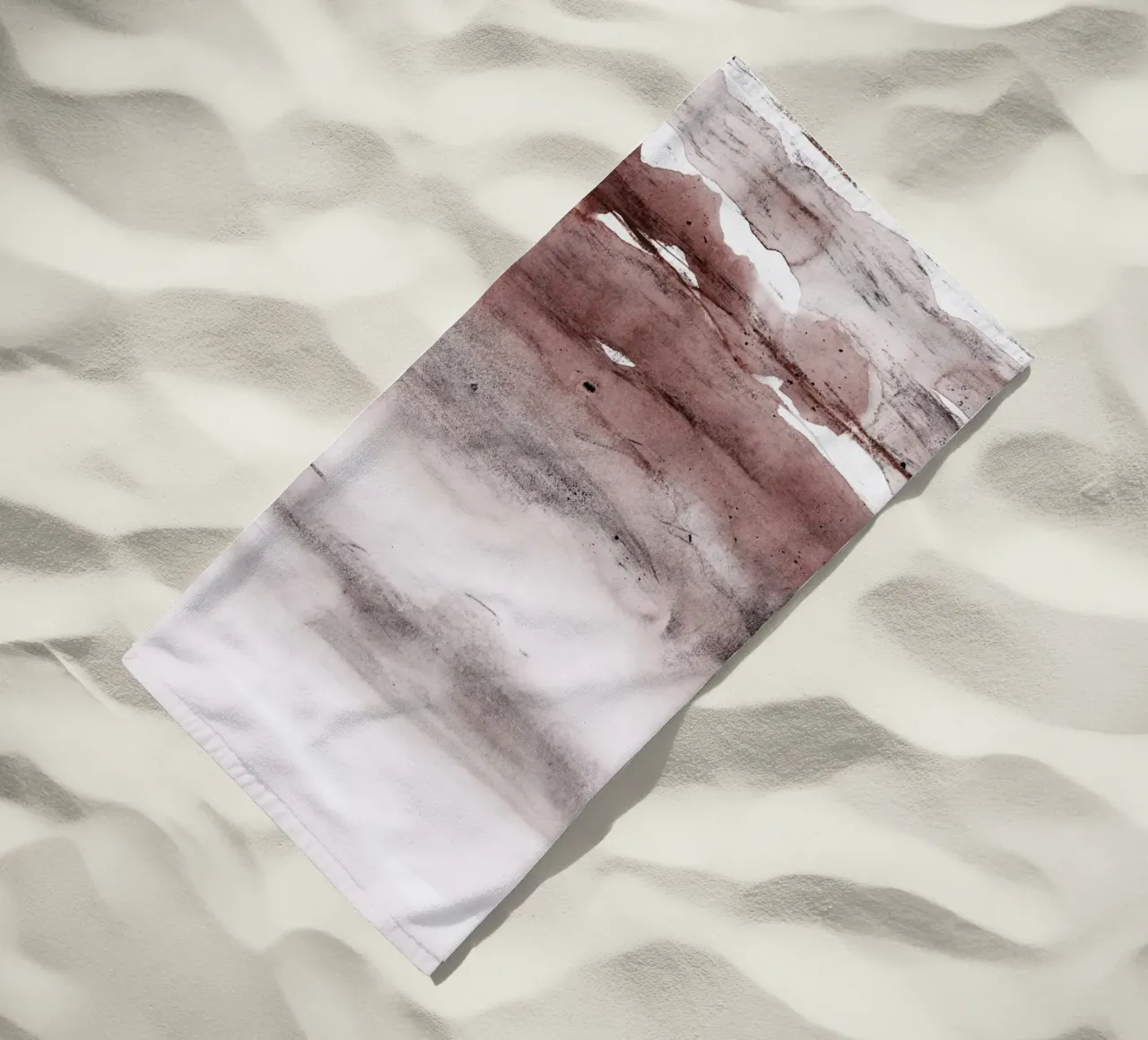 dissolving beach towel by IRIS LEHNHARDT FINE ART