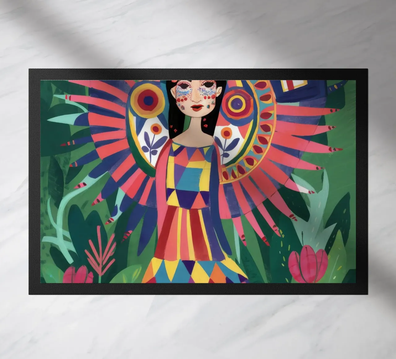 Radioso splendore alato zerbino da Ivory Frame