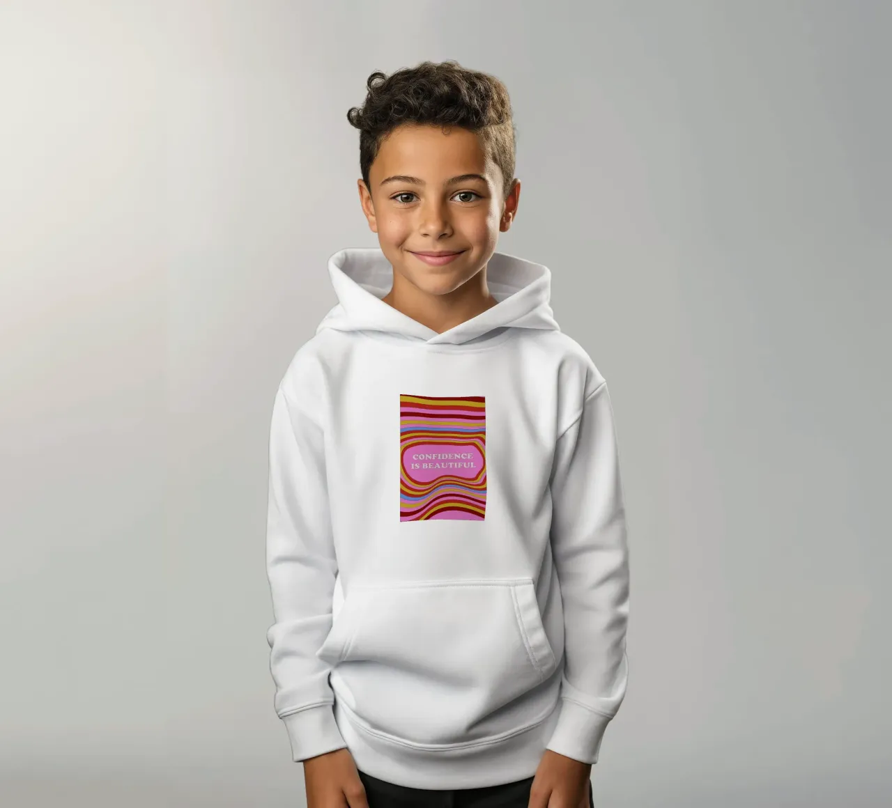 Confidence Is Beautiful felpa bambino con cappuccio da Studio One