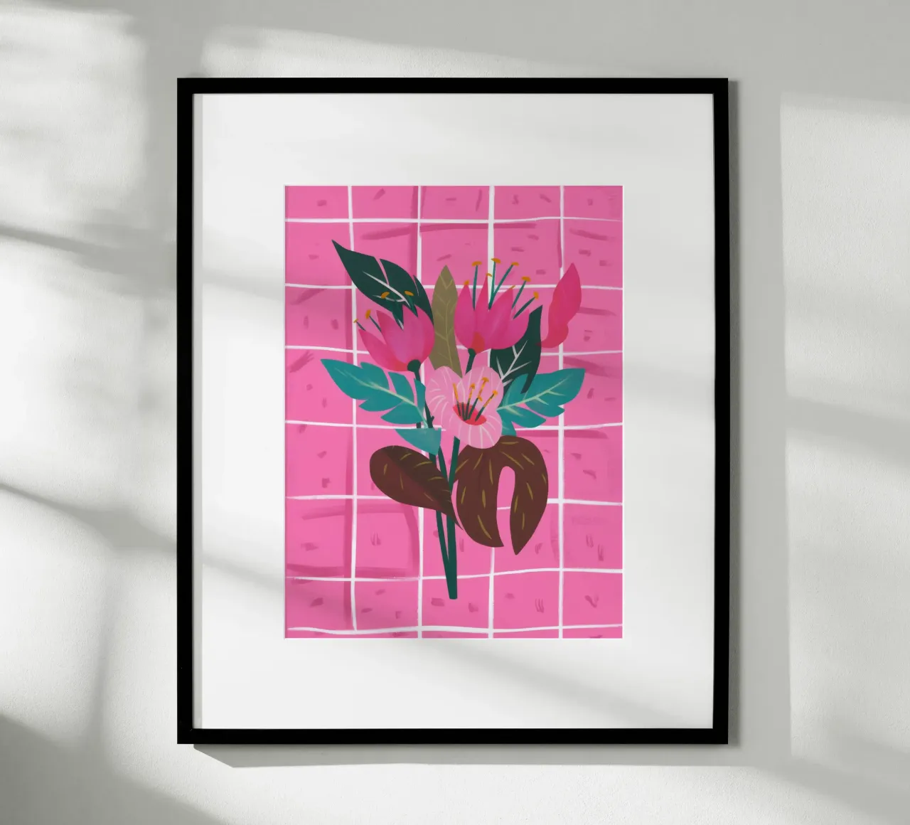 Delicata composizione floreale carta hahnemühle da Ivory Frame