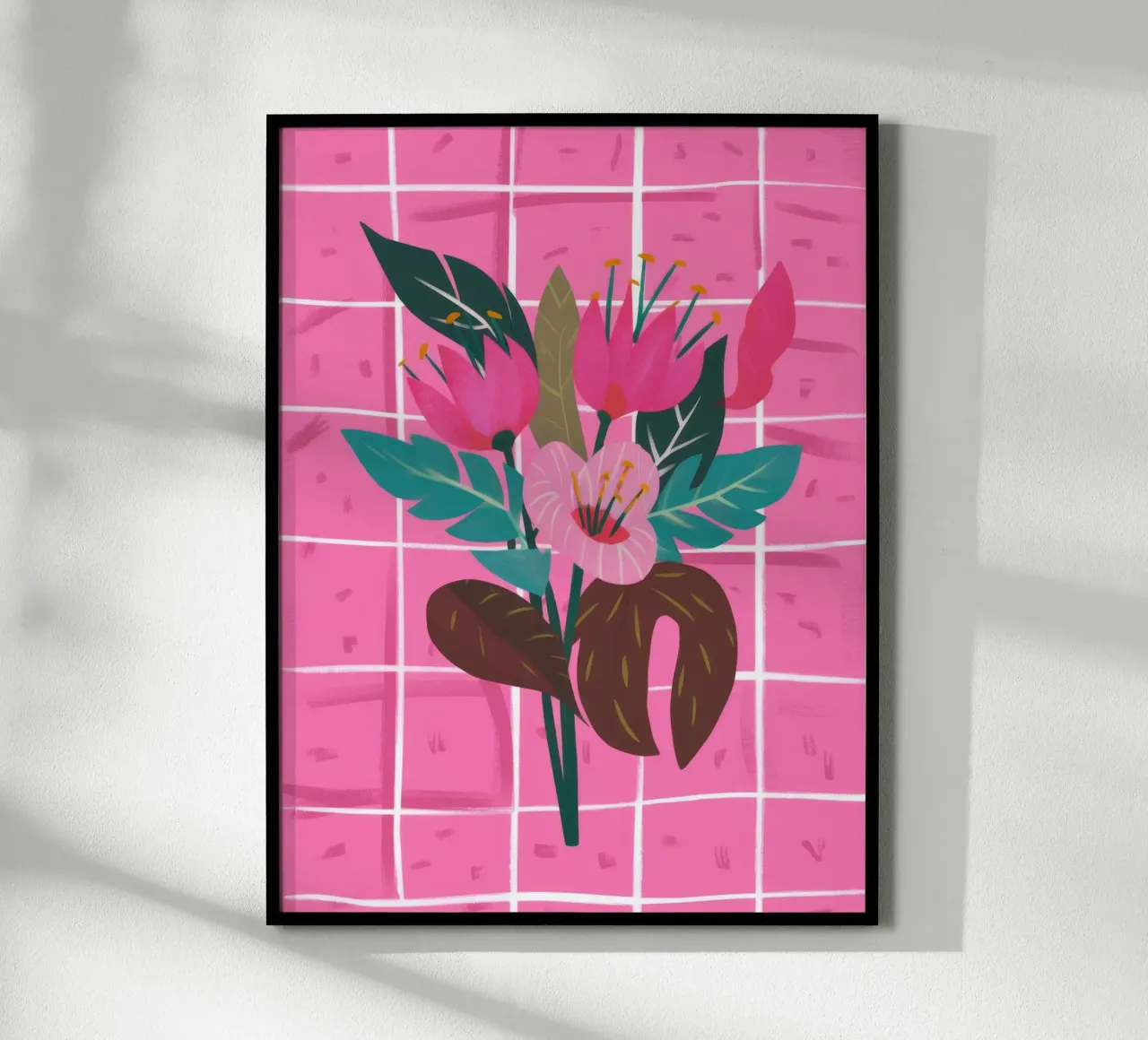 Delicata composizione floreale carta hahnemühle da Ivory Frame