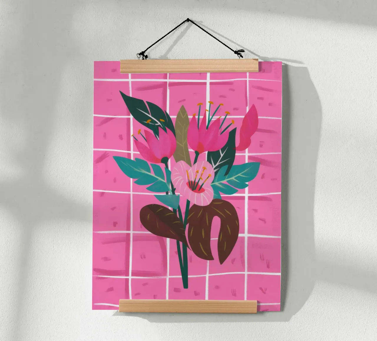 Delicata composizione floreale carta hahnemühle da Ivory Frame