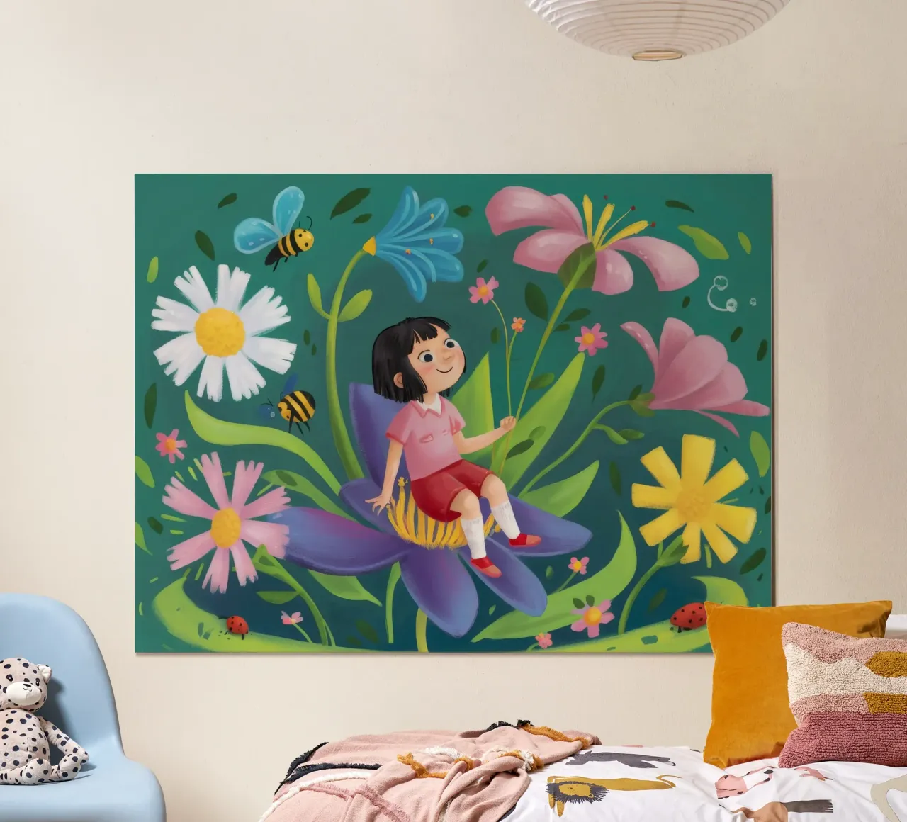 Whimsical Garden Serenity hahnemühle by Ivory Frame