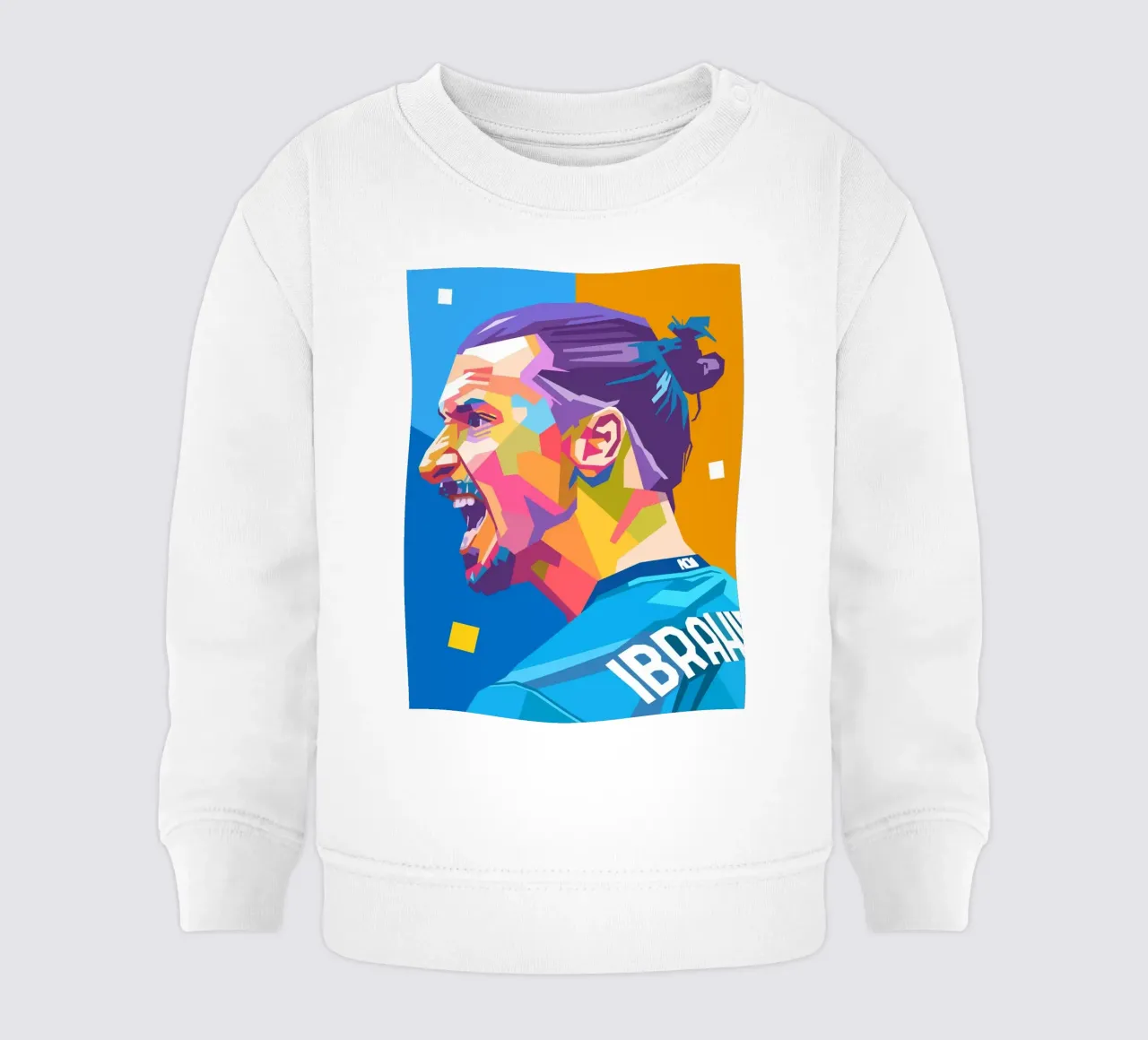 Zlatan Ibrahimovic giocatore di calcio iconico felpa neonato da Hantamrata