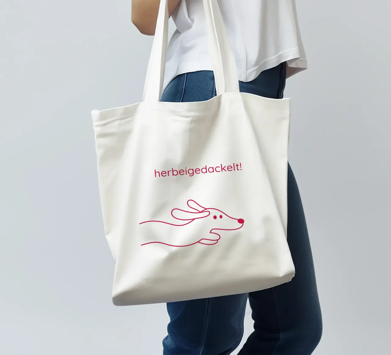 herbeigedackelt tote bag by Made in Bavaria